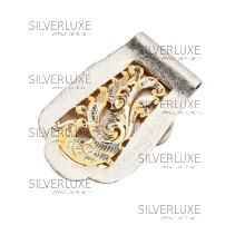 Зажим для денег с позолотой  