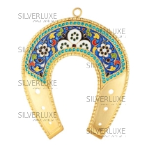 Подкова с горячей эмалью 