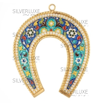 Подкова с горячей эмалью 