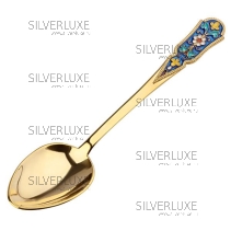 Серебряная ложка столовая с эмалью, серия «Версаль»