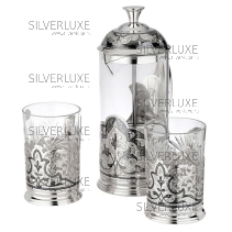 Чайный набор с чернением на 2 персоны 