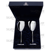 Серебряные бокалы для вина "Гладкие"