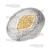 Зеркальце с позолоченной вставкой 