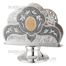 Салфетница с чернением и вставкой