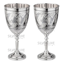 Бокалы "Пара" с чернением на 290 мл 