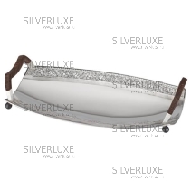 Ваза на ножках с дубовыми ручками 