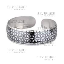 Браслет с чернением "Снежинка"