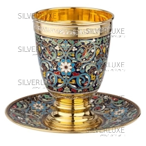 Подарочный набор 999 пробы с позолотой 