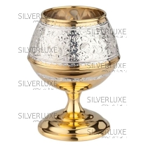 Бокал под бренди с позолотой на 190 мл 