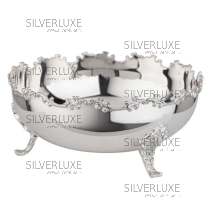 Конфетница из серебра гладкая "Жасмин" (Новинка)