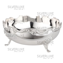 Конфетница серебряная гладкая "Жасмин" (Новинка)