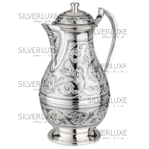 Серебряный кувшин для воды и сока серия «Кубачи Люкс» на 1400 мл