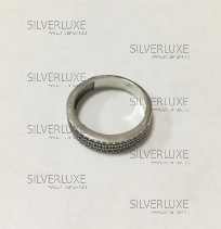 Кольцо из серебра с цирконами