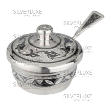 Горчичница (соусница) серебряная