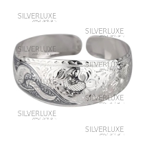 Серебряный браслет чернённый