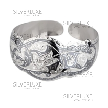 Серебряный браслет с чернением (Новинка)