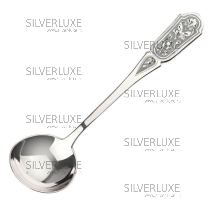 Серебряная ложка с чернением под сахарницу с вырезом