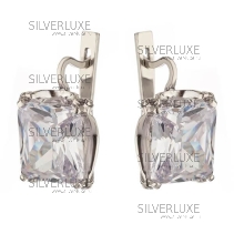 Серьги серебряные "Зима"