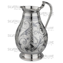 Серебряный кувшин с чернением на 1400 мл, исполнение «Эконом». Лучшая цена!