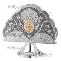 Салфетница с чернением и вставкой 