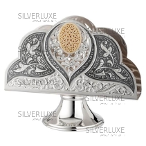 Салфетница с чернением и вставкой