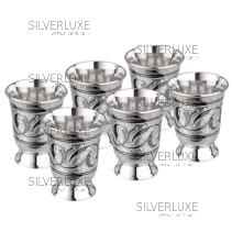 Набор стопок с чернением "Кубачи" на 45 мл 