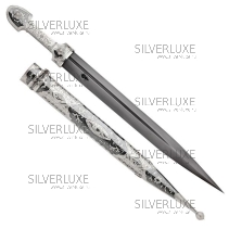 Кинжал с чернением, лезвие булат, 60,5 см 