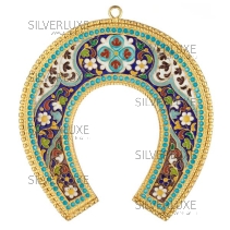 Подкова с горячей эмалью 