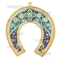 Подкова с горячей эмалью 