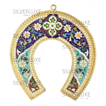 Подкова с горячей эмалью 