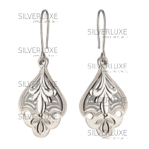 Серебряные серьги с чернением