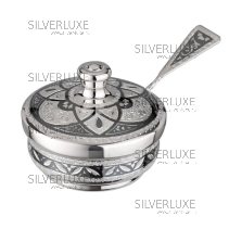 Горчичница (соусница) серебряная 