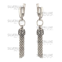 Серьги мини с орнаментом 