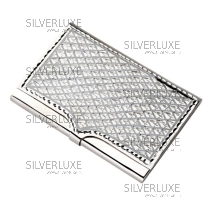 Визитница серебряная "Ромб" (Новинка)