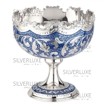 Конфетница с синей холодной эмалью (Новинка)