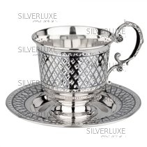 Чайная пара с алмазной огранкой на 150 мл (Новинка)