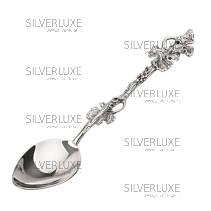 Серебряная чайная ложка "Виноградная лоза 1"