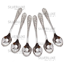 Набор серебряных чайных ложек серия "Кубачи 1"