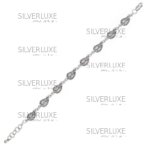 Серебряный браслет "Лепесток"