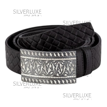 Ремень серебряный "Black series" 