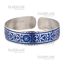 Браслет с синей холодной эмалью (Новинка)