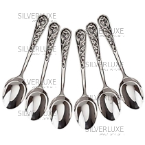 Набор серебряных столовых ложек "Кубачи"