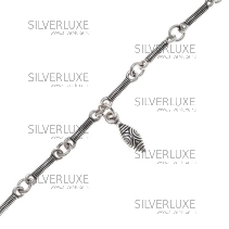 Браслет серебряный этно элемент "Семечко" 