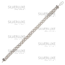 Браслет серебряный кольцами (Новинка)