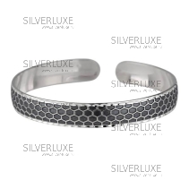 Браслет серебряный "Соты" (Новинка)