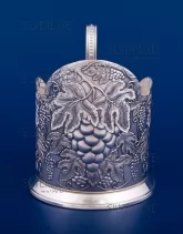 Серебряный подстаканник "Виноградная лоза"