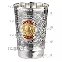 Кружка из серебра 999 пробы на 300 мл 